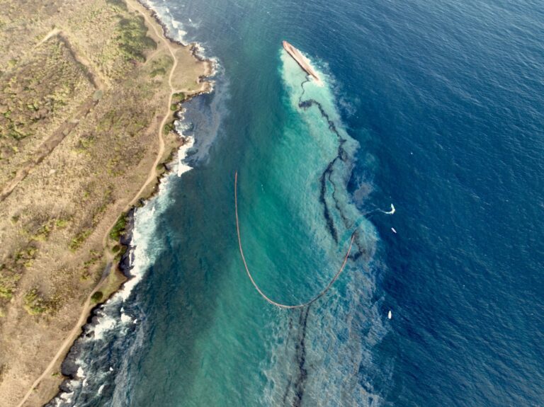 Ghost ship dumps oil across miles of coast off caribbean island