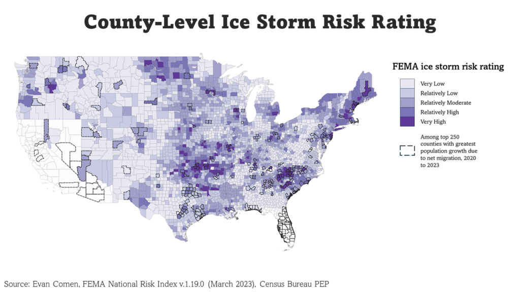 Ice storm risk