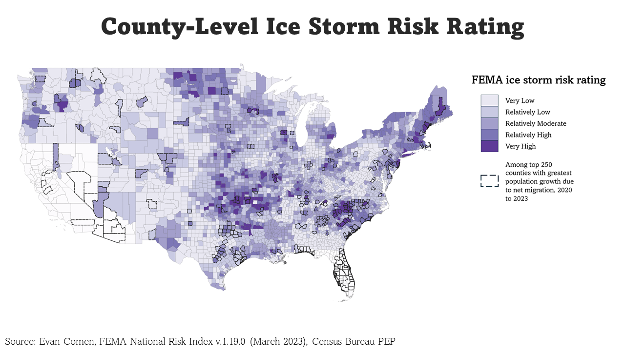 Ice storm risk