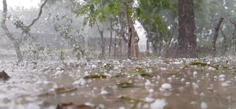 Hailstorms with baseball-sized hail