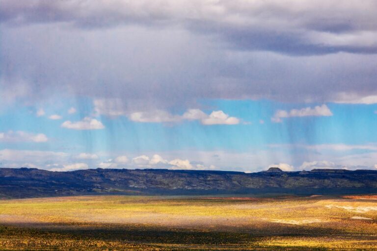 Scenic Landscape against a Cloudy Sky