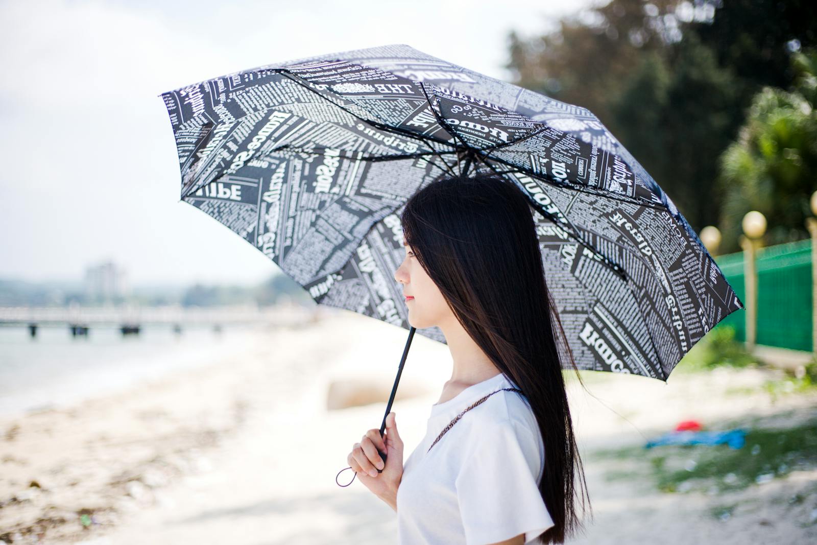 A Woman with an Umbrella