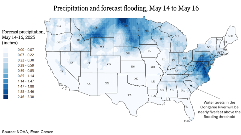 Heavy Rainfall Causing Flooding That Could Last for Weeks in These Places