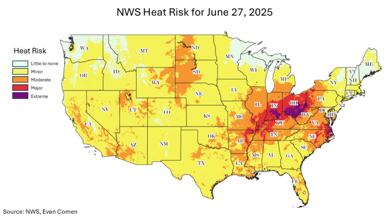 From Tempe to Pittsburgh, These Cities Will Have the Highest Heat Risk Today