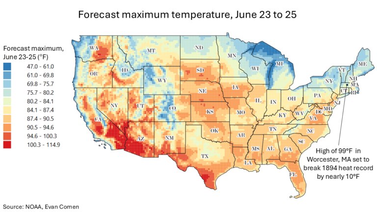 Heat Wave to Bring +101°F Highs to These Cities for the First Time in Recorded History