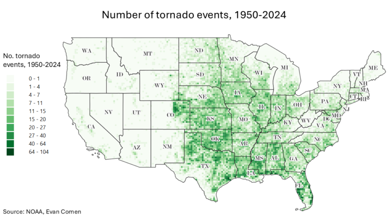 Tornado Alley vs. Dixie Alley: The Counties Where Tornadoes Hit Most Often