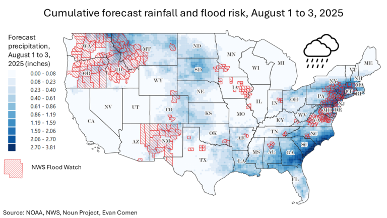 New York, Philadelphia & 23 Other Cities Facing an Extreme Flood Threat This Weekend