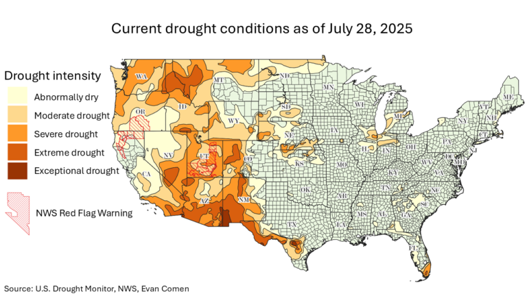 25 Cities Where Drought Conditions Are Causing Water Stress
