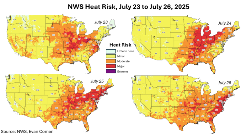From Chicago to New York, A Heat Wave Is Spreading East: These 25 Cities Will Be Hit Next