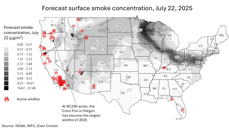 These 20 Cities Are Getting Hit Hard by Smoke From Wildfires