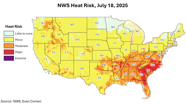 10 Cities Where Heat Risk Will Be Highest This Weekend