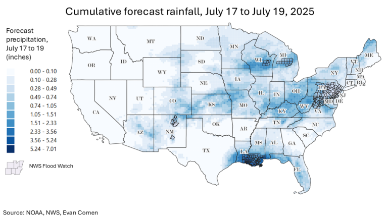 New Orleans, Green Bay and 8 Other Cities Under Flood Watch