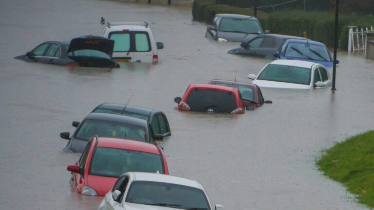 A Flood-Damaged Car Crisis After Storms