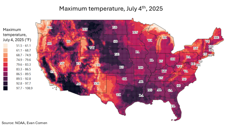 The Cities Where the Fourth of July Will Be Abnormally Hot This Year
