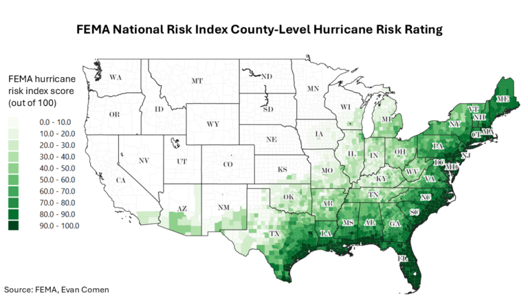 The 25 Cities Facing the Biggest Hurricane Threat for the rest of 2025