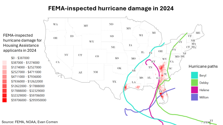 The Cities Hit Worst by Hurricanes in 2024