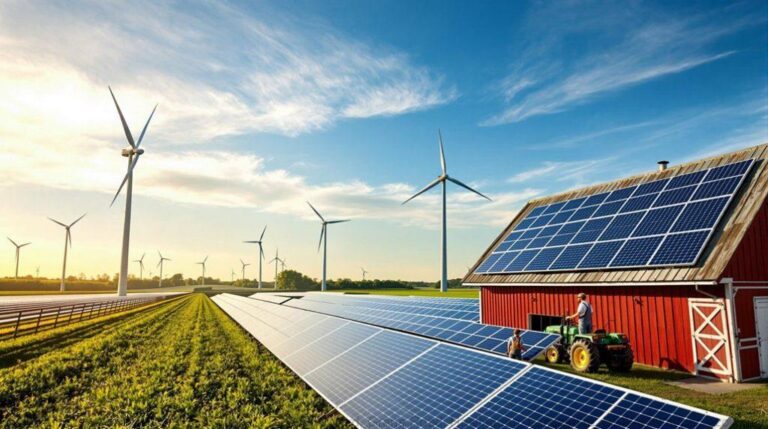 Federal Funding Cuts Damage Farm-Based Wind and Solar Projects