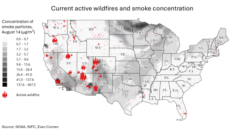 The 10 States With The Most Wildfire Activity Now