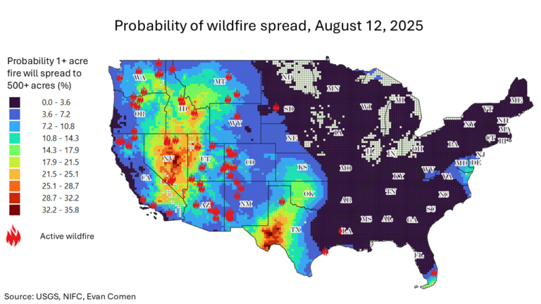 With More Than 2 Million Acres Burning, Here Is Where a Megafire Is Most Likely to Break Out