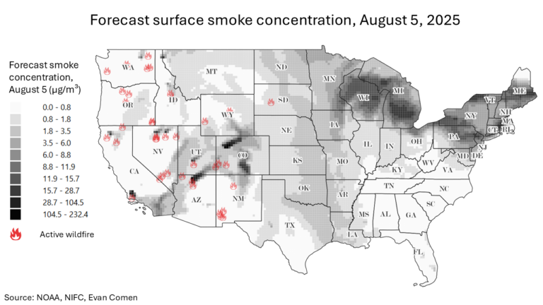 25 Cities Where Wildfires Are Ruining Air Quality Right Now