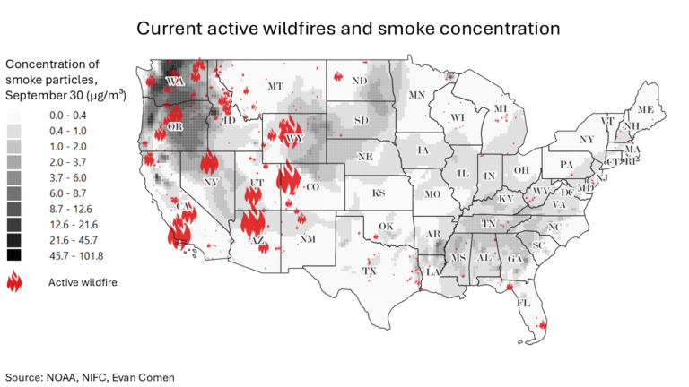 The Largest Active Wildfires Burning Right Now