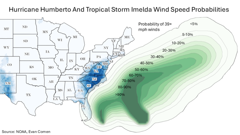 These Cities Could See Tropical Storm Force Winds This Week