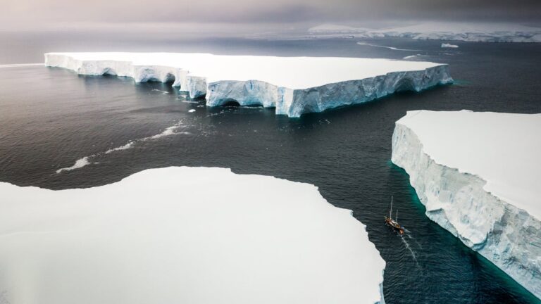 Massive Antarctic Iceberg Disintegrates