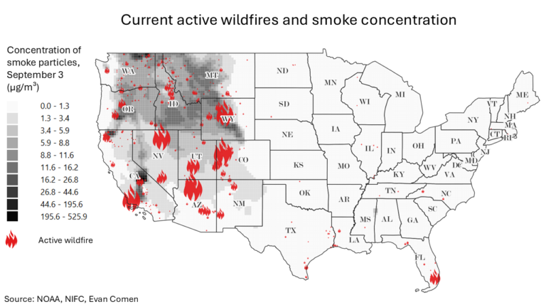 There Are 6 Megafires Burning Right Now In The US