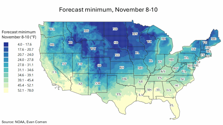 Arctic Air May Bring Freezing Temps to These Cities This Weekend