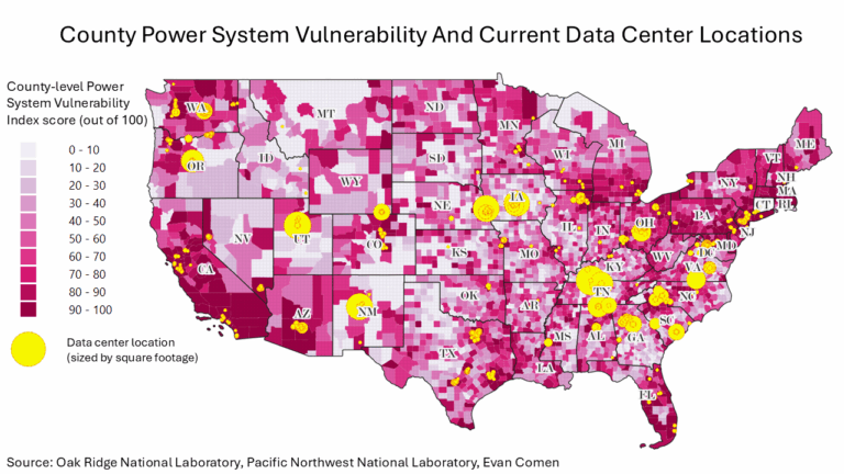 US Counties With The Most Data Centers