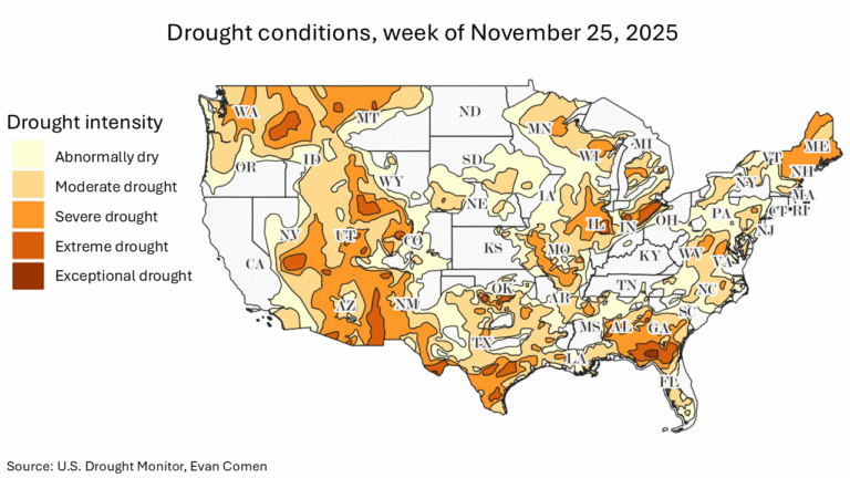 US Cities Where Drought Is The Worst Right Now